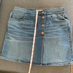 Madewell denim mini skirt